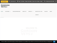 Tablet Screenshot of gordonvets.co.uk